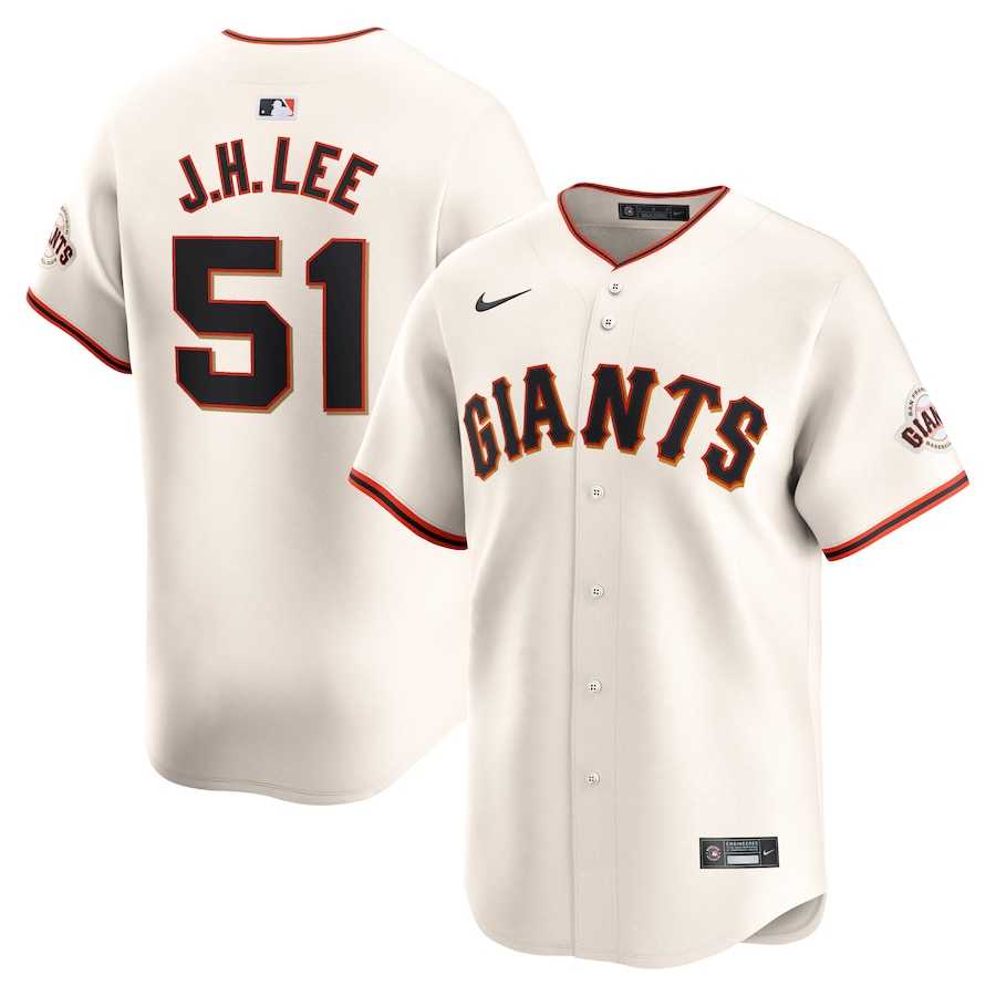 Men%27s San Francisco Giants #51 Jung Hoo Lee Cream Home Nike Limited Jersey Dzhi